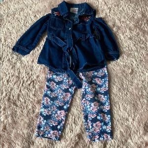 2-Piece Off The Shoulder Denim Set